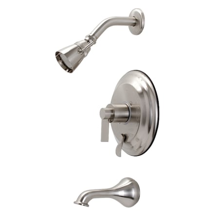 Kingston Brass KB36380NDL Tub and Shower Faucet, Brushed Nickel KB36380NDL